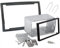 Sound-way Kit Montage Adaptateur Cadre de Radio 2 DIN Façade Autoradio avec Entourage, Adaptateur Antenne, Clés Démontage, compatibel avec Renault Megane