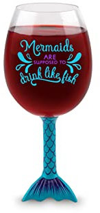 BigMouth Inc. - Botella completa de copa de vino (750 ml), color azul