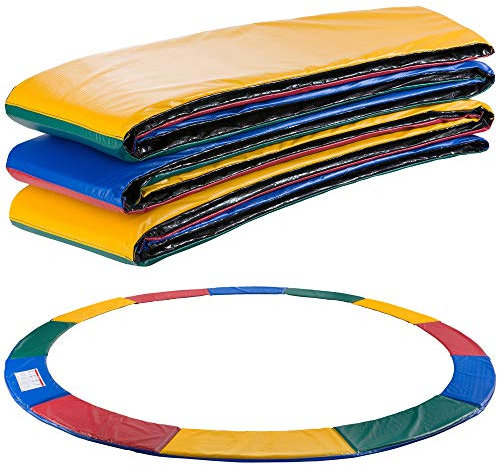 Arebos Trampolin Randabdeckung Federschutz Ø 427 cm | Trampolin Randschutz | Trampolinzubehör aus PVC und PE | Reißfest | Federabdeckung 100% UV-beständig & wasserabweisend | Bunt