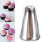 HERGON Edelstahl Acht Zähne Drop rose Blumen Spritzbeutel Spitzen Düse Werkzeug für Backen und Kuchen Cupcake Dekorieren.