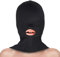 GOODS+GADGETS Erotische Gesichtsmaske Fetisch Maske BD-SM Kopfmaske Dunkelspiel Fetischmaske mit Mundöffnung