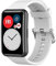 Wownadu Bracelets Compatible pour Huawei Watch Fit/Watch Fit New/Watch Fit Elegant/Watch Fit SE, Bracelet Rechange Femme Homme Remplacement Silicone Bands Blanc,(Pas de Tracker)
