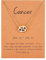 Gold Star Sign Pendant Chain Necklace - Cancer (22nd June - 22nd July) - Zodiac Constellation Horoscope Celestial Astrology Jewellery - Women Men Gift