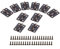 10 Stück 25 x 18 mm antike Mini-Scharniere dekorative Scharniere Möbelzubehör Beschläge für Schränke, Handwerk, Holzkiste, Geschenkbox, Weinkiste, Werkzeugkasten