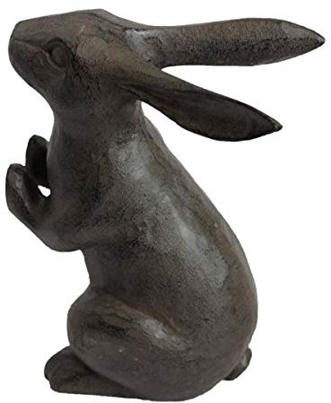 ChengBeautiful Castiron Door Stop Simple and Modern Rabbit Doorstop Cast Iron Crafts Ideas 15x10.2x20.6cm (Color : Cast Iron, Size : 15x10.2x20.6cm)