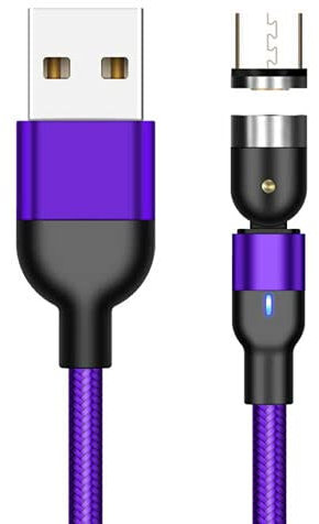 ACALI Micro usb Magnetic Charging Cable,Magnetic Phone Charger Cable Nylon Braided Cord 0.5M/1M/2M Compatible with Samsung S6,S7,Kindle,HTC,Nexus,LG,Android Micro usb Devices