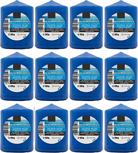 Lot de 12 Bougies Chauffe-plat Parfumées Fraîcheur Marine en Grande Taille XL 70 x 57 mm - Bougies Aromatiques, Grande Durée de Vie (22-24 Heures) et Arôme Délicat - Aromathérapie par les Bougies