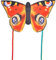 HQ Design 106545 - Butterfly Peacock L, Kinderdrachen Einleiner, ab 5 Jahren, 80x130cm und 2x600cm Drachenschwanz, inkl. 17kp Polyesterschnur 40m auf Spule, 2-5 Bft
