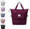 YAMEE Reisetasche für Damen und Herren, verstellbar, Sporttasche, leicht und faltbar, Wochenendtasche, große Tasche, faltbar, großes Fassungsvermögen, wasserdicht, rot, Dimensions :