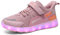 Nishiguang Kinder Jungen Mädchen LED Leuchten Schuhe USB Lade Blinken Turnschuhe Trainer Pink-31