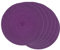 SCF2017 Tischsets aus Kunststoff, rund, gewebt, 35 cm, Violett, 6 Stück