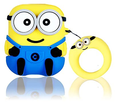 Viwind AirPods 1 2 Hülle Silikon Anime,Funny Cute 3D Cartoon Weiches Airpods 1 2 Generation Schutzhülle und Haut Case Cover,Kabelloses Laden&Stoßfeste