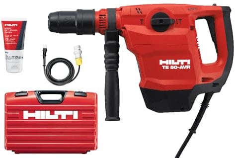 Hilti TE 50-AVR 110V Combihammer, SDS Max Rotary Hammer for Concrete and Masonry, Light, Versatile, Hammering and Chiseling, Weight: 6.1 kg (2128235)