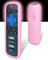 Protective Cover for Roku Remote - Environmentally Friendly Silicone Material, Drop-Proof, Dust-Proof, Washable, Compatible with Most Models of Roku Voice Remote Skin, Roku TV Remote Case (Pink)
