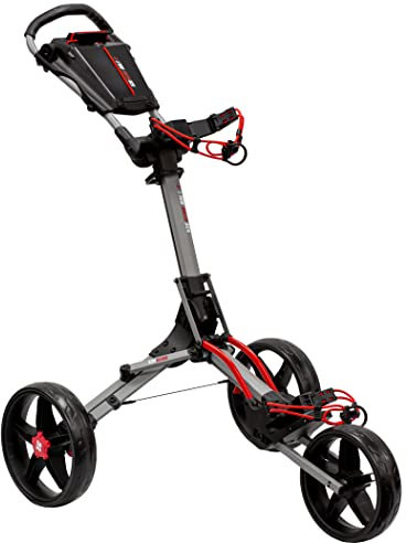 EzeGlide Unisex-Adult Bolt2 Golf Trolley, Matt Grey/Red, Einheitsgröße