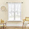 ele ELEOPTION Roman Tie-up Blind Curtain Sheer Lace Window Voile Tier Curtain for Bedroom, Living Room, Kitchen, Small Window (White, 100x120cm)
