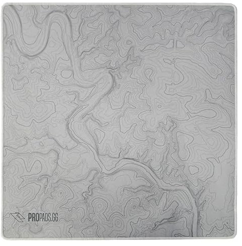 propads PRO Control Mousepad 500x500mm - Für echte Esportler - Schnelles und raues Gaming-Mauspad, Rutschfestes Gummi - Schwarz (Typo)