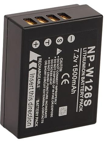 NP W126S Akku 1500 MAh für Fuji XS10 X100V XT30 XT20 XE4 A5 – Wiederaufladbarer Lithium-Ionen-Akku mit Schnellladung und Genauer Anzeige, Kompatibel mit Fujifilm-Kameras
