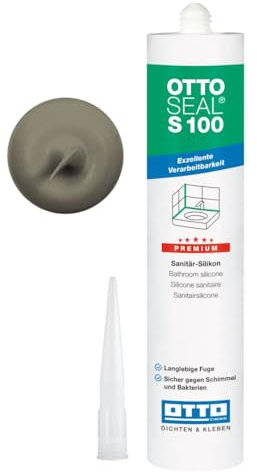 OTTOSEAL S 100 Premium-Sanitär-1K-Silicon Dichtstoff auf Acetat Basis Otto Chemie (matt sanitärgrau C8681)