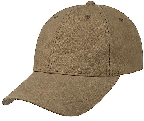 Lipodo Waxed Cotton Cap Unisex Basecap Wasserabweisend für alle Jahreszeiten Hellbraun One Size