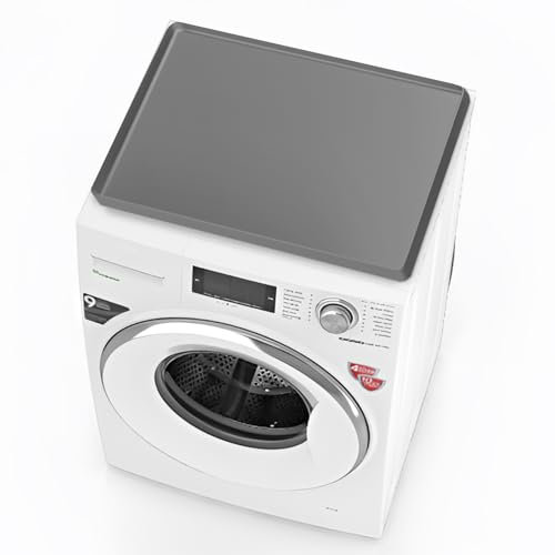 60 x 60 cm Waschmaschine und Trockner oben Abdeckungen, Anti-Rutsch-Silikon Trockner oben Schutzmatte für Waschmaschine oder Trockner, Waschmaschine oben Schutz für Wäsche Küche Haus