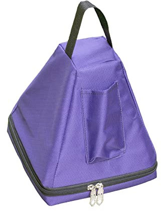 Cuenco de cristal curativo con sonido, pirámide de canto de cristal de cuarzo con palo de gamuza gratis y regalo de cristal for Yoga, meditación Zen (Size : Only bag for 7/8inch)