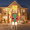 SOARS Weihnachten Nussknacker Figur groß, Weihnachtsdeko aussen XXL, 180 cm hohe beleuchtete Weihnachtsfigur LED-Lichtern, Nussknackerkönig Weihnachtsbeleuchtung für außen und innen