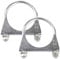 Exhaust Clamp - 2 Pcs 63mm Heavy Duty Galvanized Pipe Clamps for Exhaust Repair, U-Bolt Clamps for 63mm Diameter Tail Pipes