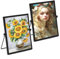 LOMUG Bilderrahmen Stehend Glas A5, 2 Stück Glas Metall Fotorahmen Doppelseitiger Fotorahmen Metall Desktop Fotorahmen für Pflanzenproben Getrockneter Blumen Geschenke für Frauen zum Hochzeiten