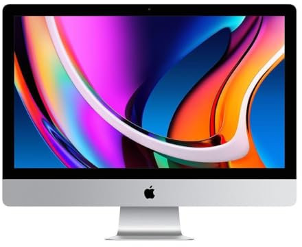 Apple iMac 2020 Mit Intel Core i7 (27-Zoll, 8GB RAM, 512GB Speicher SSD) Silber (Generalüberholt)
