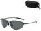 UINOFER Herren Sonnenbrille Polarisiert Schwarz, Matrix Agent Sonnenbrille Herren Polarisiert W/Smoke Lenses, Unisex Vintage Sonnenbrille (J)
