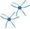 A46T 2 Pezzi Spazzole Laterali A 6 Bracci For Robot Aspirapolvere, Compatibili Con Philips, FC8796 FC8794 FC8792