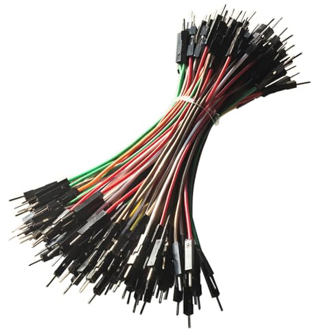 GTIWUNG 100 Stück Breadboard Kabel Wire Steckbrücken, 10cm Male-Male Cabel Jumper Draht Linie Stecker auf Stecker 24AWG Drahtbrücken für Arduino und Steckbrett, Zehn Farben, je 10 Stück
