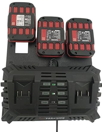 Support mural pour batterie double Parkside 20 V PDSLG 20 B1