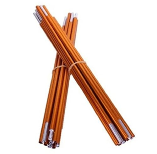 HUDFVIOI Tent Poles 2pcs/pair Camping Aluminum Alloy Tent Pole 4m Outdoor Camping Essential Tent Accessories(11 mm-yellow)