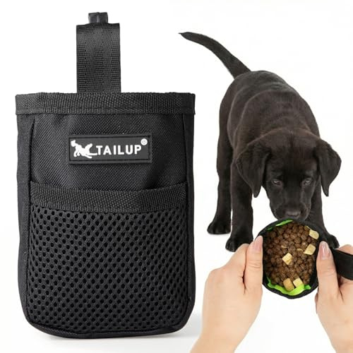 ondware Leckerlibeutel für Hunde, wasserdicht, 9 x 4 x 13 cm | Oxford-Gewebe, Klettverschluss, am Gürtel oder Rucksackgurt befestigbar, für Hundetraining und Spaziergänge
