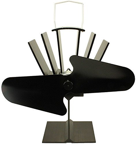 Galleon Fireplaces Ventilador para Estufas a leña, Negro