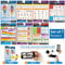 Body Conditioning Gym Workout Posters - Set of 7 - LARGE - A2 (594mm x 420mm) - Laminated - Exercise and Fitrness Training Wall Charts by Posterfit.