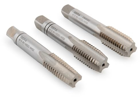 GSR Gewindebohrer | Vor-, Mittel- und Fertigschneider | M18 x 2,5 | 3-tlg. | Handgewindebohrer Satz