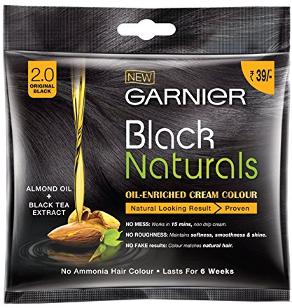 Garnier Black Naturals Haarfarbe, Shade 2, 20 ml + 20 g (8 Stück)