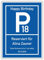 Parkplatzschild - Parkzone - Deko Geschenkidee zum 18, 20, 30, 40, 50, 60 Geburtstag - Kunstdruck Schild - Bild - persönliches Geschenk mit Name und Datum - Geburtstagsschild
