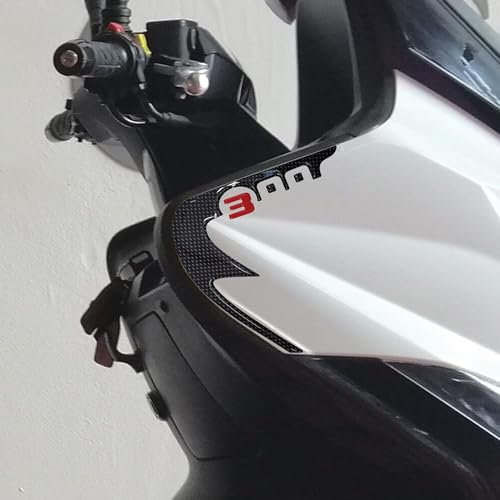 labelbike - 2 Aufkleber in 3D Schutz Corners kompatibel für Scooter Kymco XCITING 300