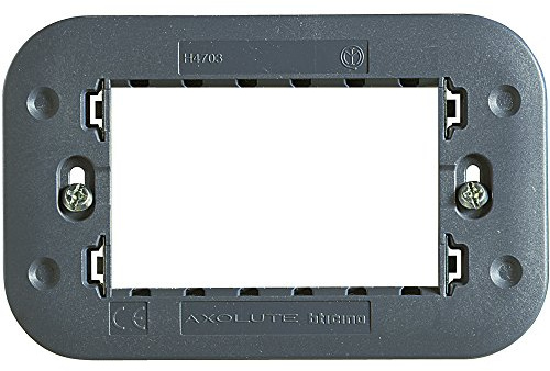 Bticino SH4703F Axolute Supporto, 3M con Viti, Multicolore