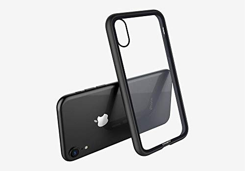 Cygnett Ozone 9H – Coque de Verre trempé avec Bumper Intégré pour Apple iPhone XR, Couleur Noir