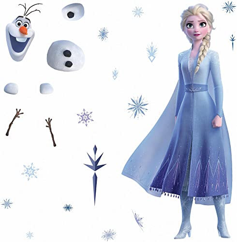 RoomMates Disney Die Eiskönigin 2 Elsa und Olaf Wandaufkleber zum Aufkleben