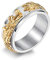 HIJONES Bague Rotatif Dragon pour Homme en Acier Inoxydable Argent Taille 60