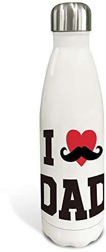 Bouteille en acier inoxydable. Bouteille personnalisée. Bouteille en acier inoxydable. Bouteille isotherme double couche. Sans BPA. 500 ml et 750ml. Fête des pères. Happy dad