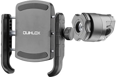 INTERPHONE QUIKLOX - Porta Smartphone Universale (da 3.5 a 7.5) con Attacco a Specchietto o Traversino, Sistema Modulare QUIKLOX, Supporto Porta Cellulare Moto, Aggancio Sgancio Rapido
