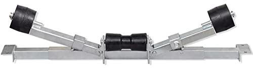 PETSOLA Kstyhome Support Fond Rémorque Porte-Bateau Rouleaux de Quille Auto Voiture