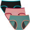 INNERSY Perioden Unterwäsche Teenager Mädchen Unterhosen Menstruation Period Panties 3er Pack (10 Jahre, Schwarz/Grün/Rosa)